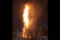 দুবাইয়ে ৪৭ তলা ভবনে ভ'য়াবহ আগুন