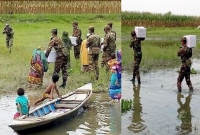  এভাবেই অসহায়দের ঘরে ঘরে খাবার পৌঁছে দিচ্ছে সেনাবাহিনী