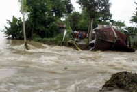 প্লাবিত ভোলার ঢালচর ইউনিয়ন প্লাবিত ভোলার ঢালচর ইউনিয়ন
