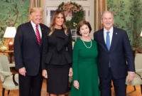 নিজ দলের প্রার্থী ডোনাল্ড ট্রাম্পকে নির্বাচনে সমর্থন দেবেন না বুশ