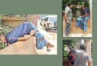 মুগদা হাসপাতালের সামনে বেহুশ হয়ে পড়ে আছে, রীতিমতো অমানবিক মুগদা হাসপাতালের সামনে বেহুশ হয়ে পড়ে আছে, রীতিমতো অমানবিক