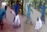 দুই ভাই মিলে সড়কের উপর রিকশার চেইন দিয়ে বৃদ্ধ চাচাকে পে'টালেন, ভিডিও ভাইরাল