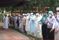 গাজীপুরে মন্ত্রী মোজাম্মেল হকের স্ত্রীর দাফন সম্পন্ন