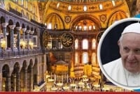 হায়া সোফিয়াকে মসজিদ বানানোয় ‘কষ্ট’ পেয়েছেন পোপ