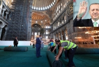 নামাজ দিয়ে খোলার অপেক্ষায় আয়া সোফিয়া, ব্যাপক জাঁকজমক পূর্ণ আয়োজন