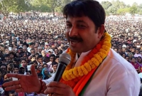 সুশান্তের মৃত্যুর নেপথ্যে কংগ্রেসের হাত: বিহারে জনসভায় মনোজ তিওয়ারি