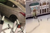 ঐতিহাসিক মক্কার মসজিদ আল হারামের গেটে গাড়িহামলা