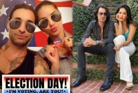 মার্কিন প্রেসিডেন্ট কে হবেন? সপরিবারে ভোট দিয়ে চিন্তায় সানি লিওন