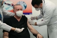 চীনের তৈরি করোনা টিকার প্রথম ডোজ নিলেন এরদোগান