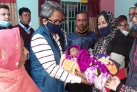 বাঘায় সেই নবজাতকের দায়িত্ব নিলেন পররাষ্ট্র প্রতিমন্ত্রী
