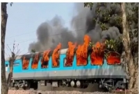 আচমকা আগুন লাগে, দাউ দাউ করে জ্বলল শতাব্দী এক্সপ্রেস