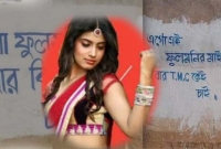 দেওয়াল লিখন থেকে ভোটের প্রচার, তৃণমূল-বিজেপির হাতিয়ার 'ফুলমনির মাই'