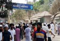 ফরিদপুরে ভাঙ্গা থানায় হেফাজতের হামলা, আহত ৬ পুলিশ