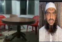 থানা চত্বরের গোলঘর ভাঙ্গচুর করল মামুনুল হকের সমর্থকরা