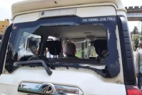 পাঁচকুদি এলাকায় কেন্দ্রীয় মন্ত্রীর গাড়ি ভাঙচুর