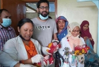 একসঙ্গে তিন সন্তানের জন্ম দিলেন পারুল বেগম