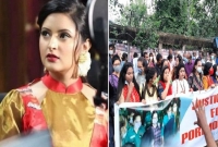 পরীমনির গ্রেফতারকে ‘অন্যায়’ দাবি করে মুক্তি না দিলে শাহবাগে সমাবেশের হুঁশিয়ারি