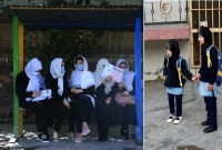 ভয়-আতঙ্ক ছাড়াই  হিজাব এবং বোরকা পরে স্কুলে ফিরেছে আফগান মেয়েরা