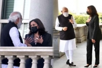 কমলা হ্যারিসকে অভিনব উপহার দিলেন নরেন্দ্র মোদি