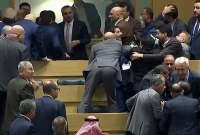 তর্ক-বিতর্কের একপর্যায়ে মারামারি-ঘুষাঘুষিতে জড়িয়ে পড়লেন কয়েকজন এমপি