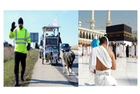 পায়ে হেঁটে যুক্তরাজ্য থেকে হজে যাচ্ছেন!