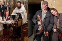 বিয়ের পর হানিমুনে না গিয়ে যুদ্ধে গেলেন ইউক্রেনের যুগল