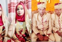 যমজ দুই বোনের সঙ্গে যমজ দুই ভাইয়ের বিয়ে