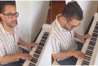 পিয়ানো বাজিয়ে সবাইকে মুগ্ধ করলেন আমির খান