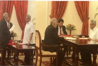 শ্রীলঙ্কার নতুন প্রধানমন্ত্রী হিসেবে শপথ গ্রহণ রনিল বিক্রমাসিংহের