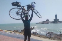 মাত্র ১৪ দিনে সাইকেলে ৩৬৭৭ কি.মি. পাড়ি, যুবকের অবিশ্বাস্য কীর্তি