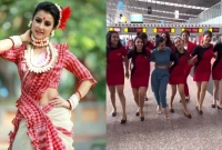 বিমানবন্দরে মনামী ও বিমানবালাদের গোটা কাণ্ড দেখে অবাক উপস্থিত যাত্রীরা