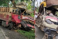 ট্রাক ও লেগুনার মুখোমুখি সংঘর্ষ, ৫ জনের মৃত্যু