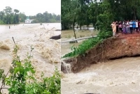 ভেঙ্গে গেছে হাওড়া নদীর বাঁধ, প্লাবিত আখাউড়ার নিম্নাঞ্চল