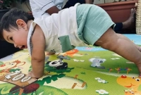 কারিনার ছোট পুত্রের চেষ্টা দেখে অবাক নেটদুনিয়া