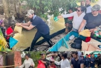 রিয়াজ, নিপুণ, সাইমনরা ত্রাণ দিলেন বন্যার্তদের