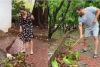 এবার ঝাড়ু হাতে নিয়ে আলোচনায় সালমান খান!