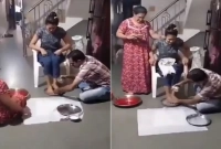 মেয়ের পা ধোয়ার পর সেই দুধ পান করলেন বাবা-মা!
