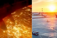 বিমানের ইঞ্জিনে আগুন, যাত্রী ছিল ১৭৭ জন