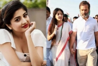 রাহুল গান্ধী ও নায়িকা পুনমের হাত ধরে হাঁটার ছবি ভাইরাল