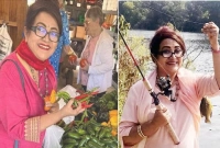 মাছ শিকার ও কাঁচাবাজারে গিয়ে নিজেই সবজি কিনেন নায়িকা ববিতা 