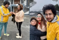 ছেলেকে সাক্ষী রেখে শুটিংয়ের মাঝেই আংটিবদল রূপাঞ্জনার