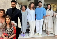 স্ত্রীকে নিয়ে আমেরিকায় প্রিয়াঙ্কা চোপড়ার বাড়িতে রামচরণ