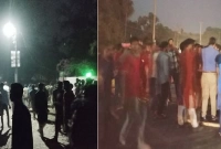  রাত ৮টার পরও সংঘর্ষ চলছিল, বিনোদপুর এলাকা রণক্ষেত্র