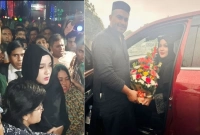 ঢাকায় ফিরে যা বললেন মাহির স্বামী রাকিব