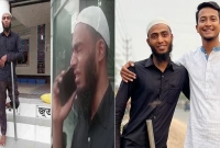 নামাজ পড়তে এসে অটোরিকশা হারানো প্রতিবন্ধী রশিদের পাশে তাসরিফ 