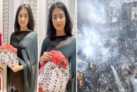  বঙ্গবাজারের পুড়ে যাওয়া কিছু কাপড় আজ কিনে নিলাম: বুবলী