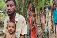 ট্রলারডুবি; দেড় বছরের রাতুল বাঁচলেন বাবার দাড়ি ধরে