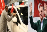 এরদোয়ানের জয়ে ফিলিস্তিনের গাজাবাসীর মিষ্টি খাবার বিতরণ