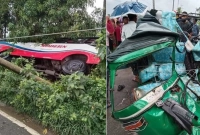 ৩ জনের মৃত্যু বাস-অটোরিকশার মুখোমুখি সংঘর্ষে  ৩ জনের মৃত্যু বাস-অটোরিকশার মুখোমুখি সংঘর্ষে