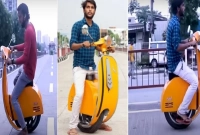 এবার এক চাকার ই-স্কুটার বানিয়ে বিশ্বকে অবাক করল যুবক!
